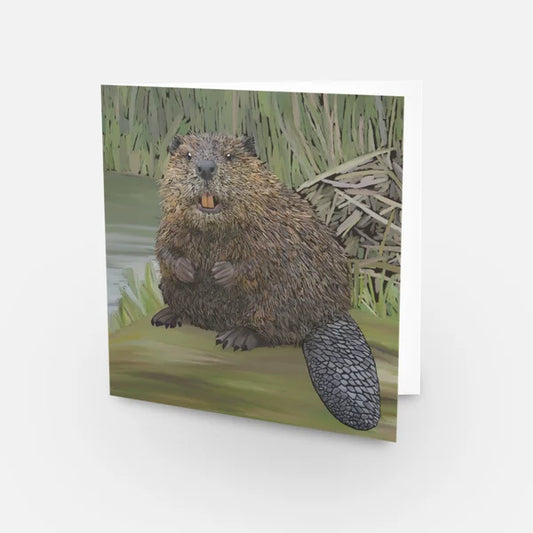 Greeting Card - Beaver