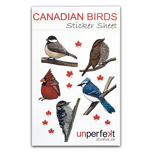 Sticker Sheet (Vinyl) - Canadian Birds