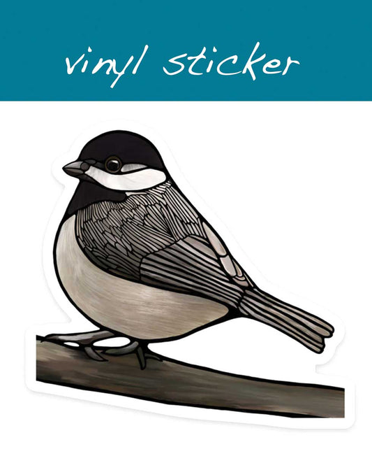 Vinyl Sticker - Black-Capped Chickadee