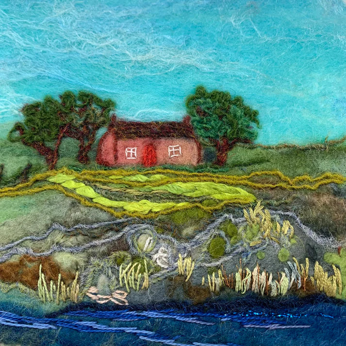 Felted Wool Landscapes (framed) - from Cedar Lake (Jennifer Budd)