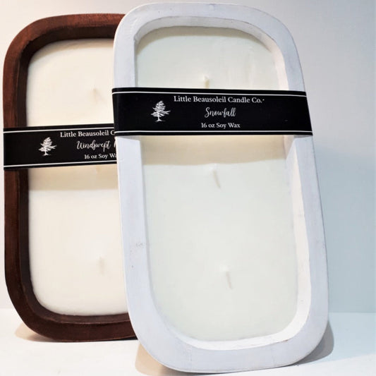 100% Soy Wax Candles - Triple Wick Dough Bowl - from Cedar Lake (Little Beausoleil Candle Co.) (Copy)