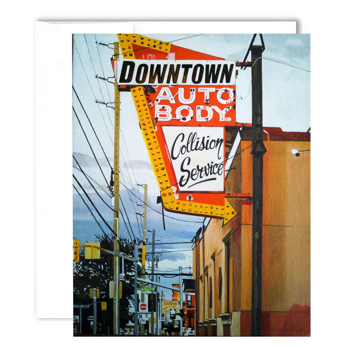 Greeting Card - Downtown Auto Body (Cannon St. #2) - Jen Robins