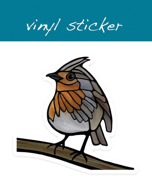 Vinyl Sticker - European Robin