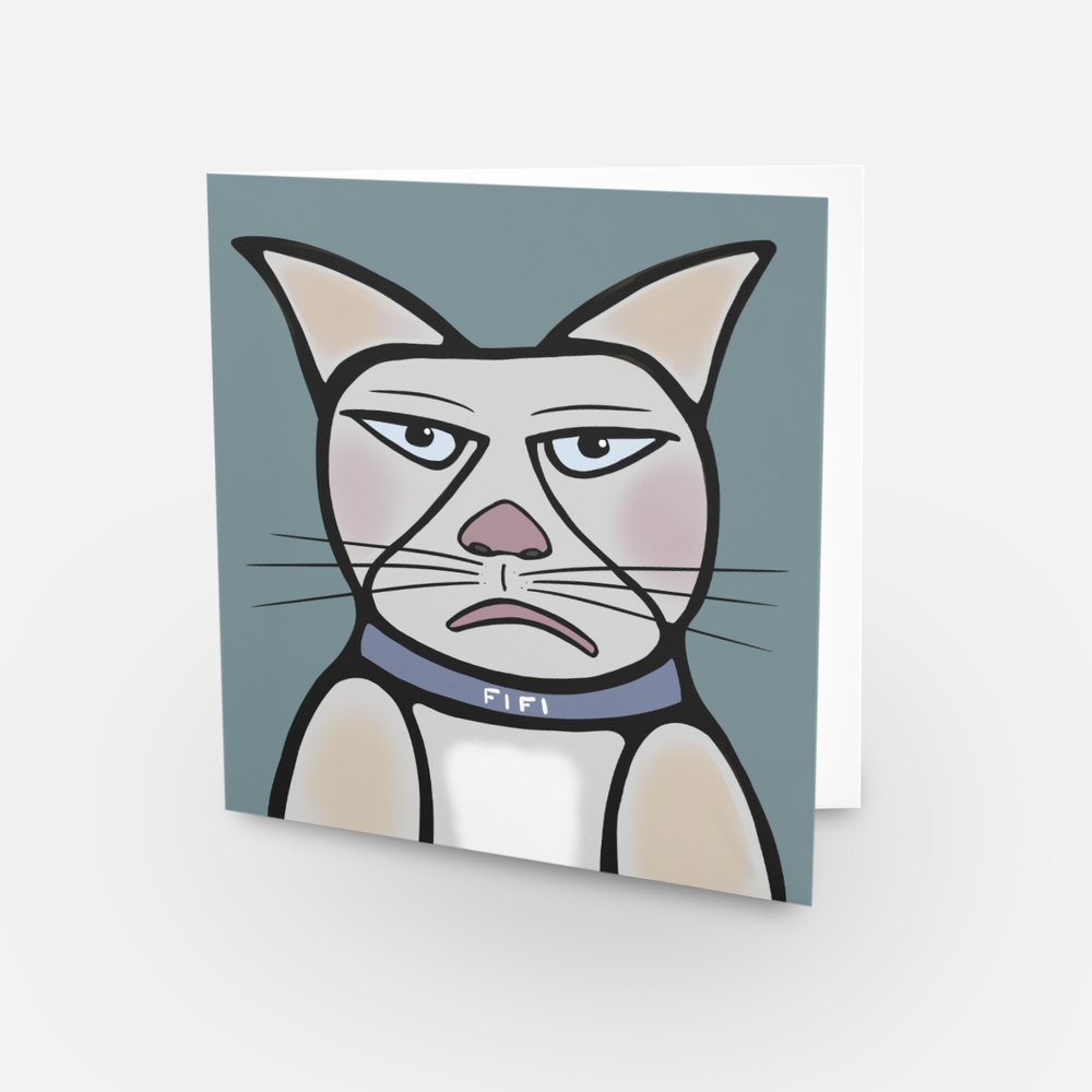 Greeting Card - Fifi the Cat