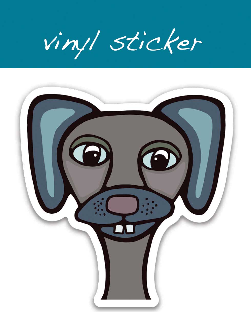 Vinyl Sticker - Dog - Fitz Henry Barksalot