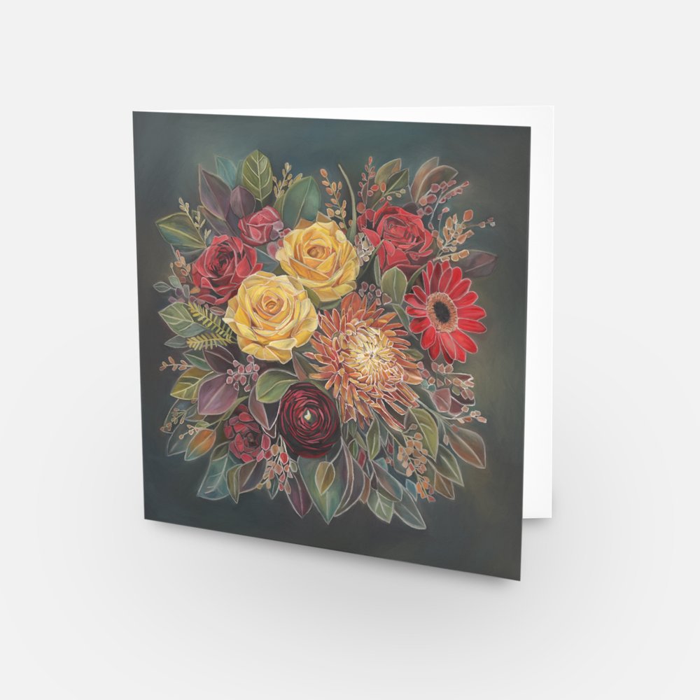 Full Bloom Mini Greeting Card Set – 6 Pack