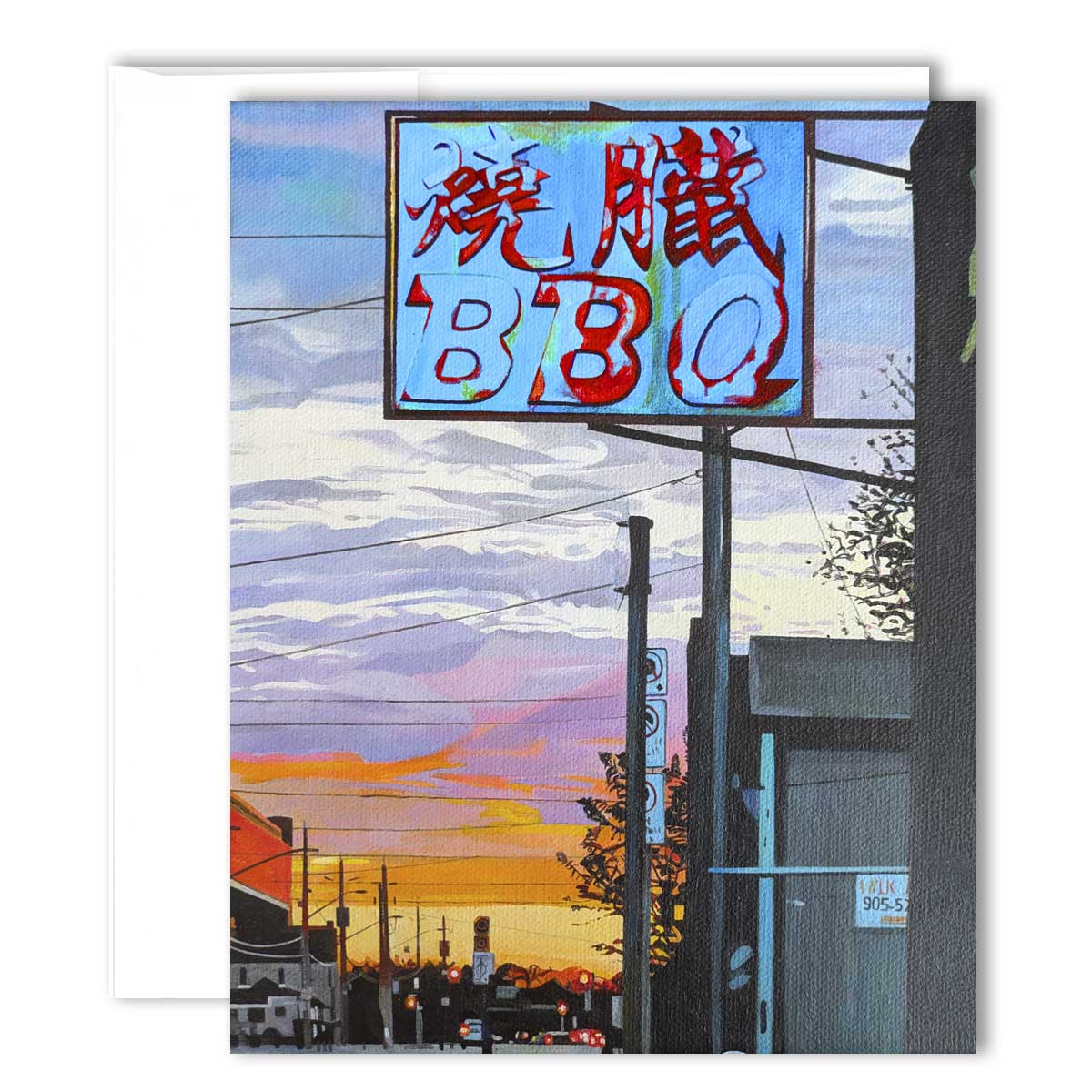 Greeting Card - Supreme Chinese BBQ (Cannon St. #1) - Jen Robins