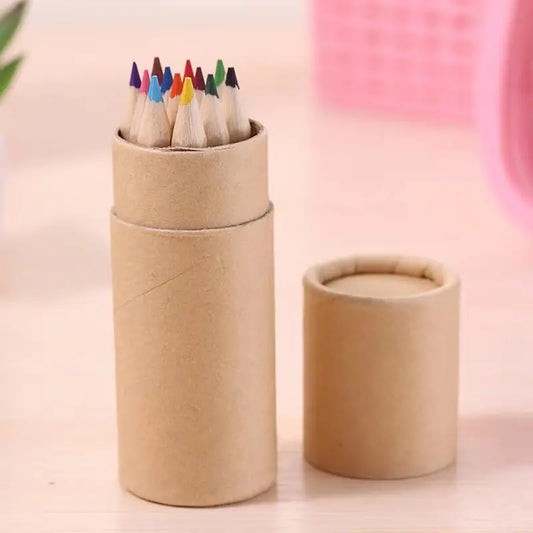 12 Piece Mini Pencil Crayon Set