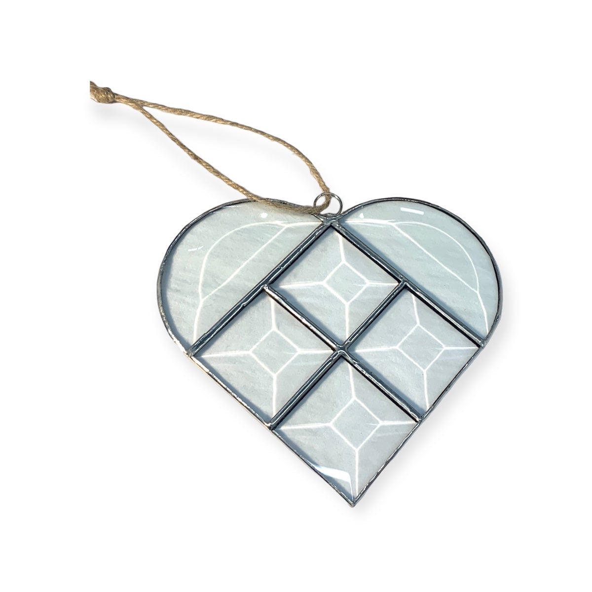 Stained Glass Heart Suncatcher- 5” x 5”