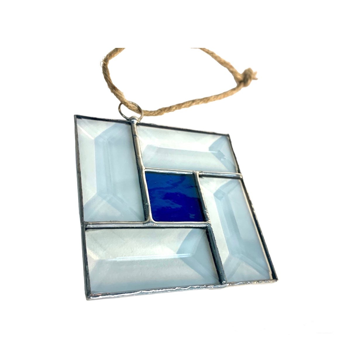 Stained Glass Bevel Box Suncatcher - 3” x 3”