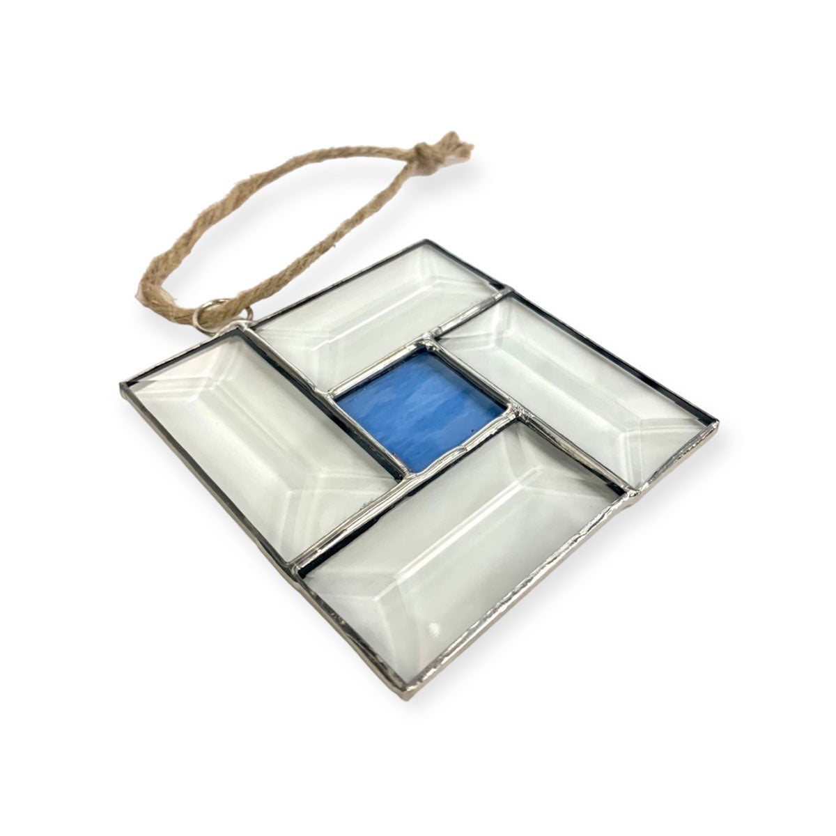 Stained Glass Bevel Box Suncatcher - 4” x 4”