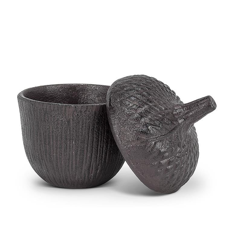 Cast Iron Acorn Lidded Box - Unperfekt-Studios