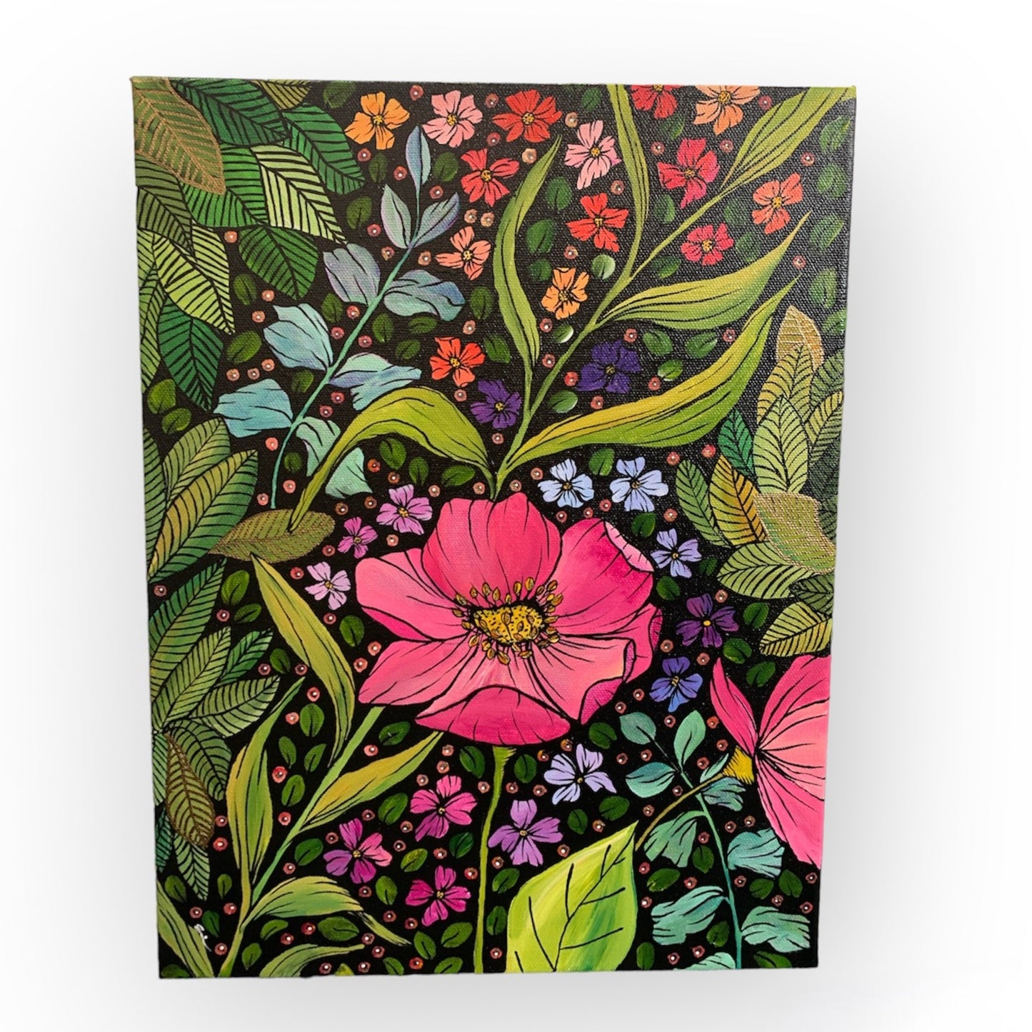 Wildflowers 3 - Acrylic on Canvas - Erin White