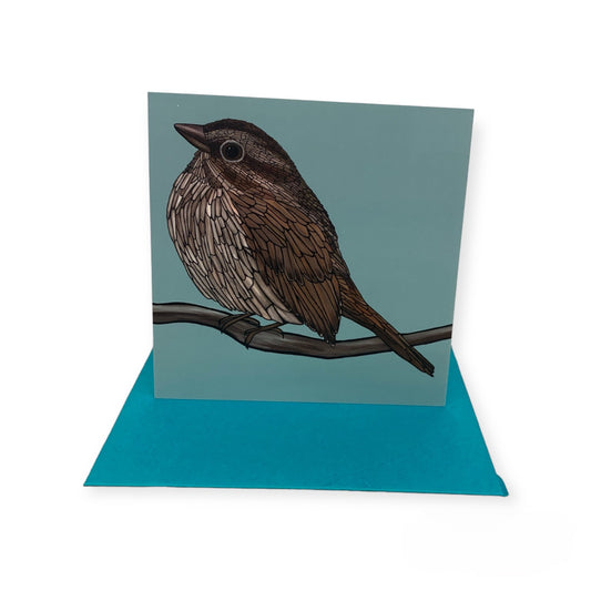 Easel Art Pocket Card - Song Sparrow