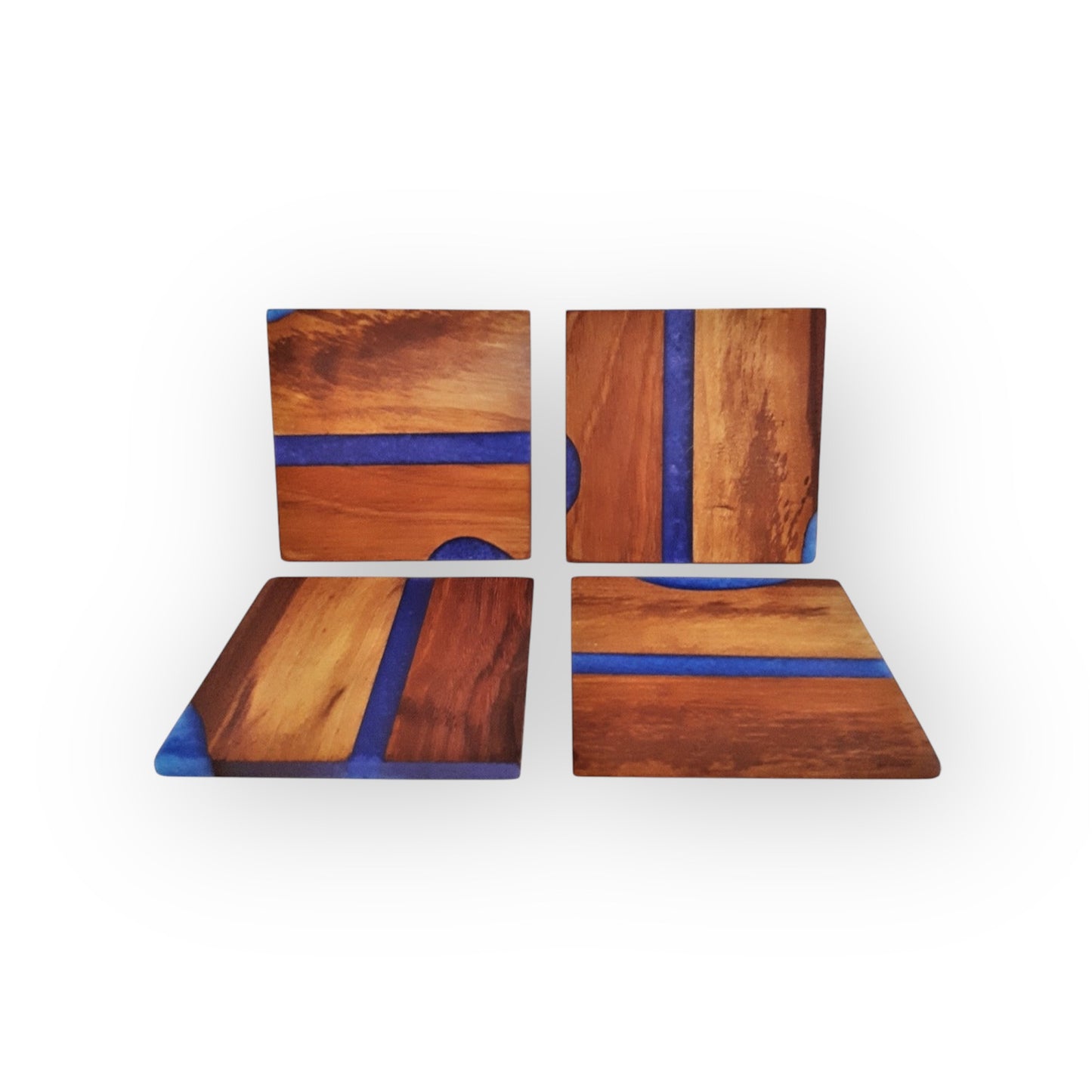 Wood and Resin Coaster Set  - from Cedar Lake (Alex Galvao)