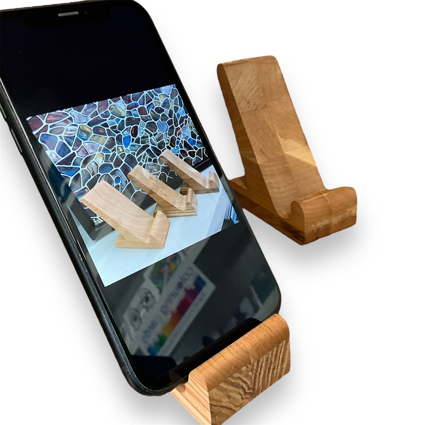 Phone Holder - Handmade in Wood - from Cedar Lake (Colby Abel)