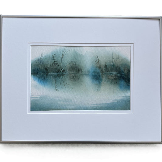 Framed Original Watercolour - HUSH - from Cedar Lake (Tiina Price)