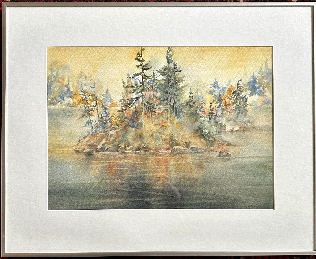 Framed Original Painting - HAVEN - from Cedar Lake (Tiina Price)