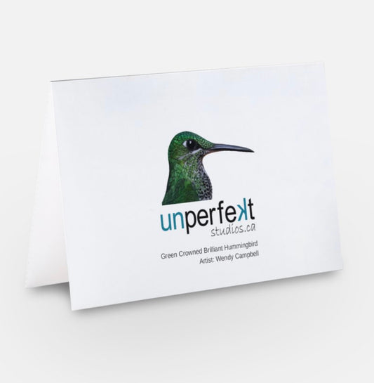 Greeting Card - Green-Crowned Brilliant Hummingbird