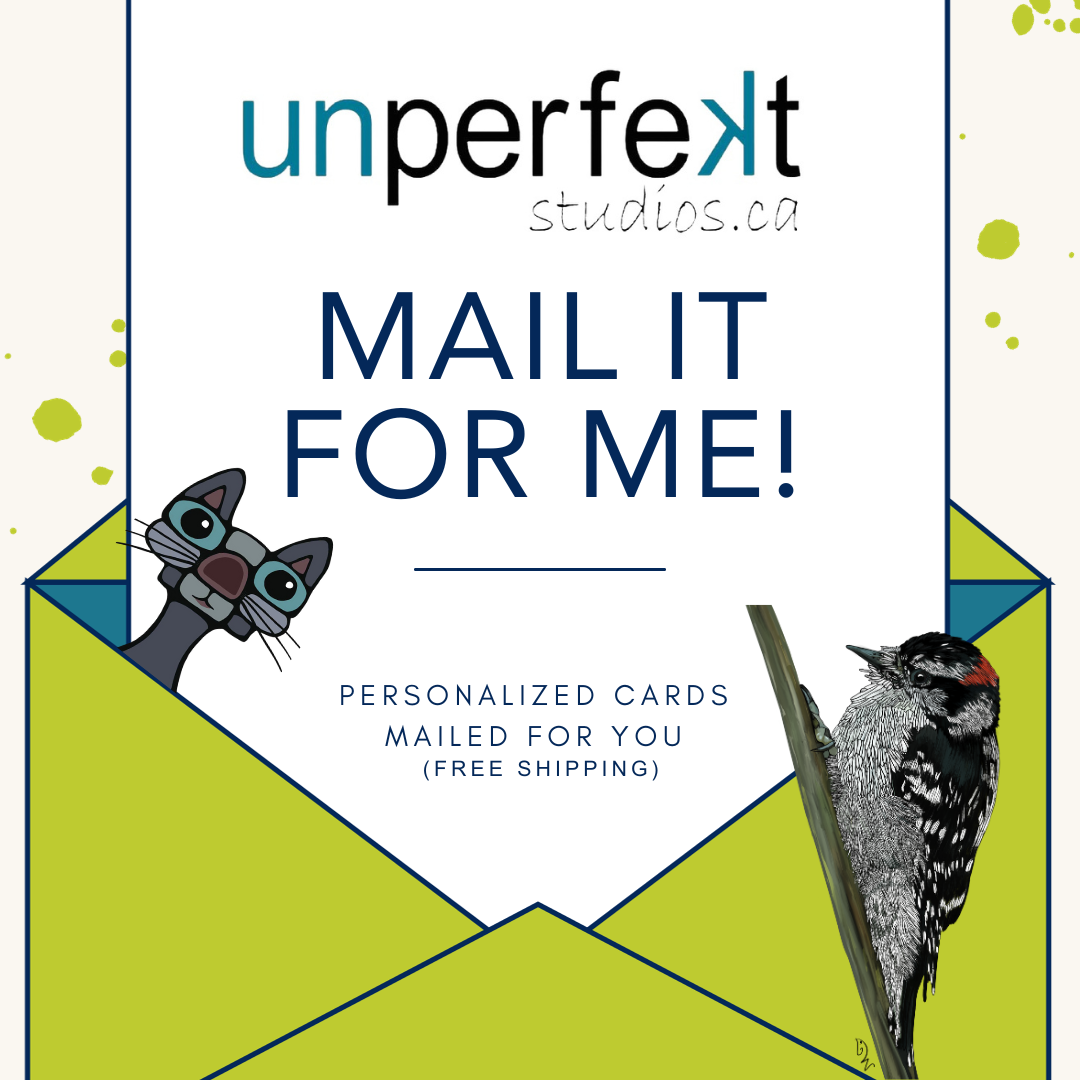 Greeting Card - Mail It For Me with Custom Message - Unperfekt-Studios