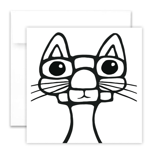 Colouring Greeting Card - Max the Cat