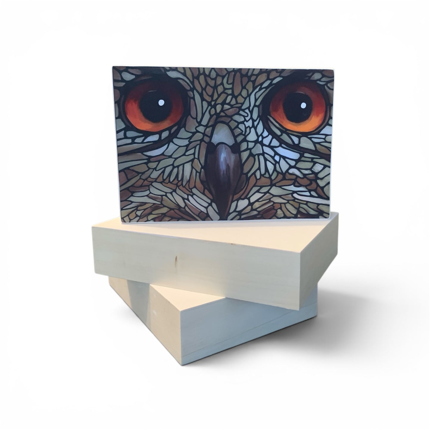 Print on Wood Block - Owl