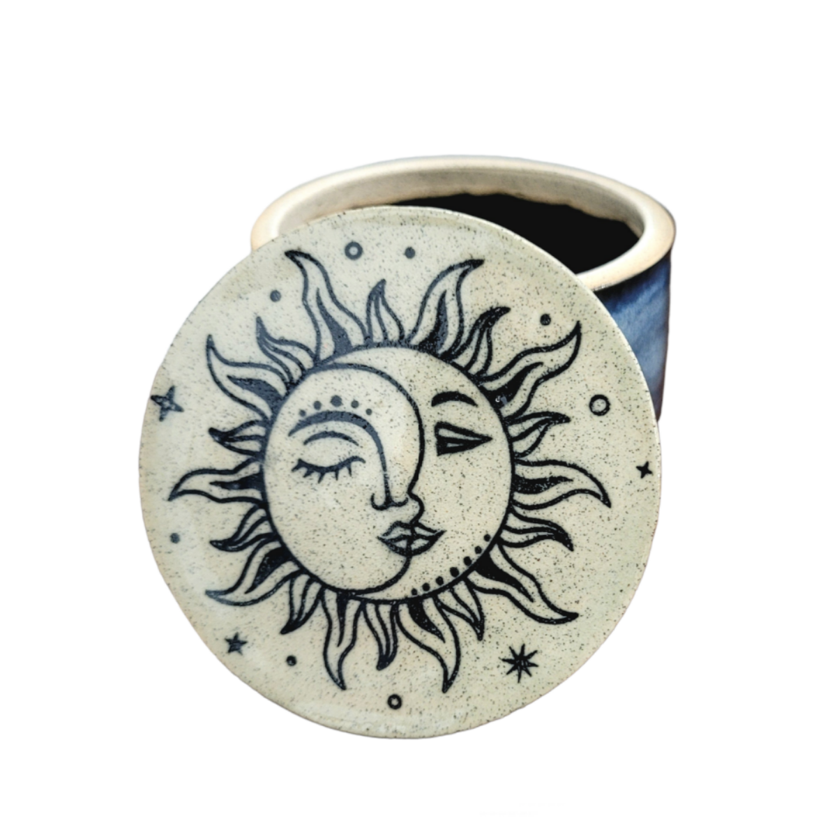 Sun & Moon Lidded Jar