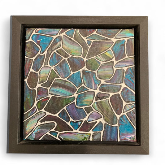 Purple Haze - Framed Acrylic Painting - Wendy Campbell