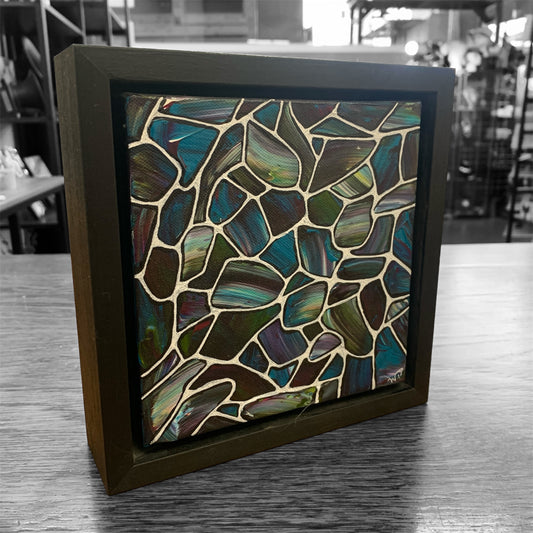 Purple Haze - Framed Acrylic Painting - Wendy Campbell