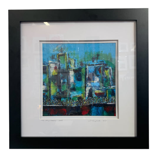“The Daily Parade” - Signed & Matted Framed Print 14” x 14”