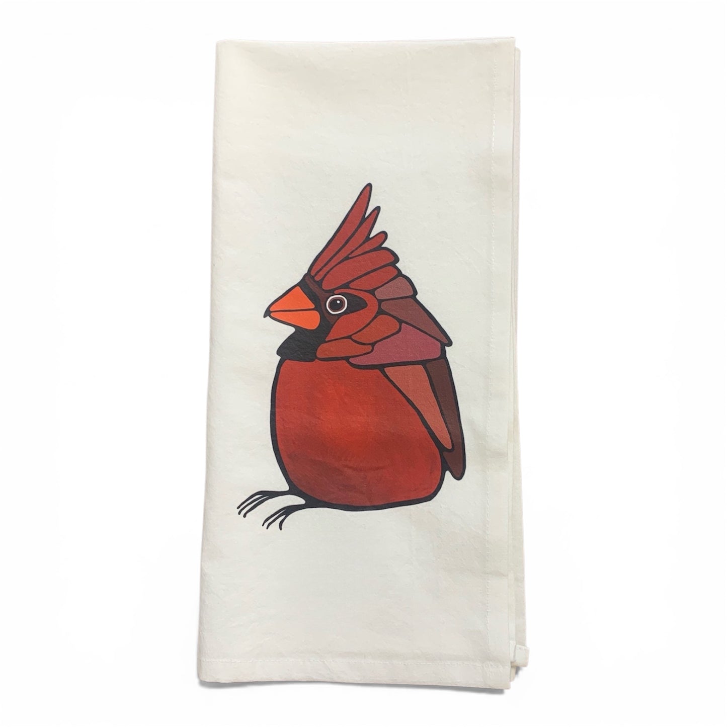 Flour Sack Tea Towel - 100% Organic Cotton - Cardinal