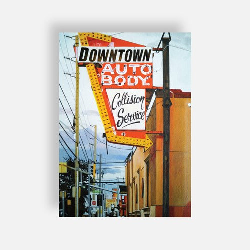 Postcard - Downtown Auto Body (Cannon St. #2)- Jen Robins