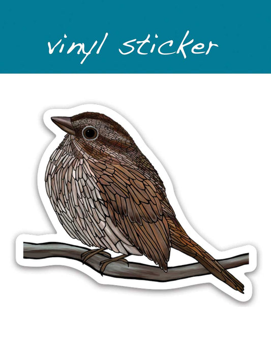 Vinyl Sticker - Song Sparrow