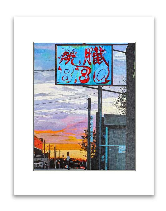 Signed & Matted Print - Supreme Chinese BBQ (Cannon St. #1), Jen Robins