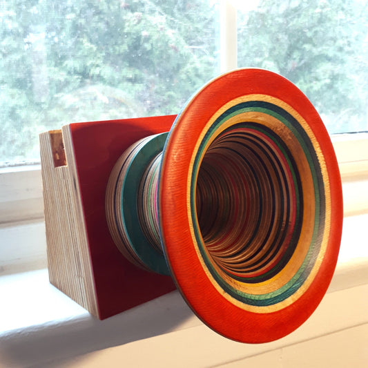 Wooden Gramophones for Tech Devices - from Cedar Lake (Neill Nucifora)
