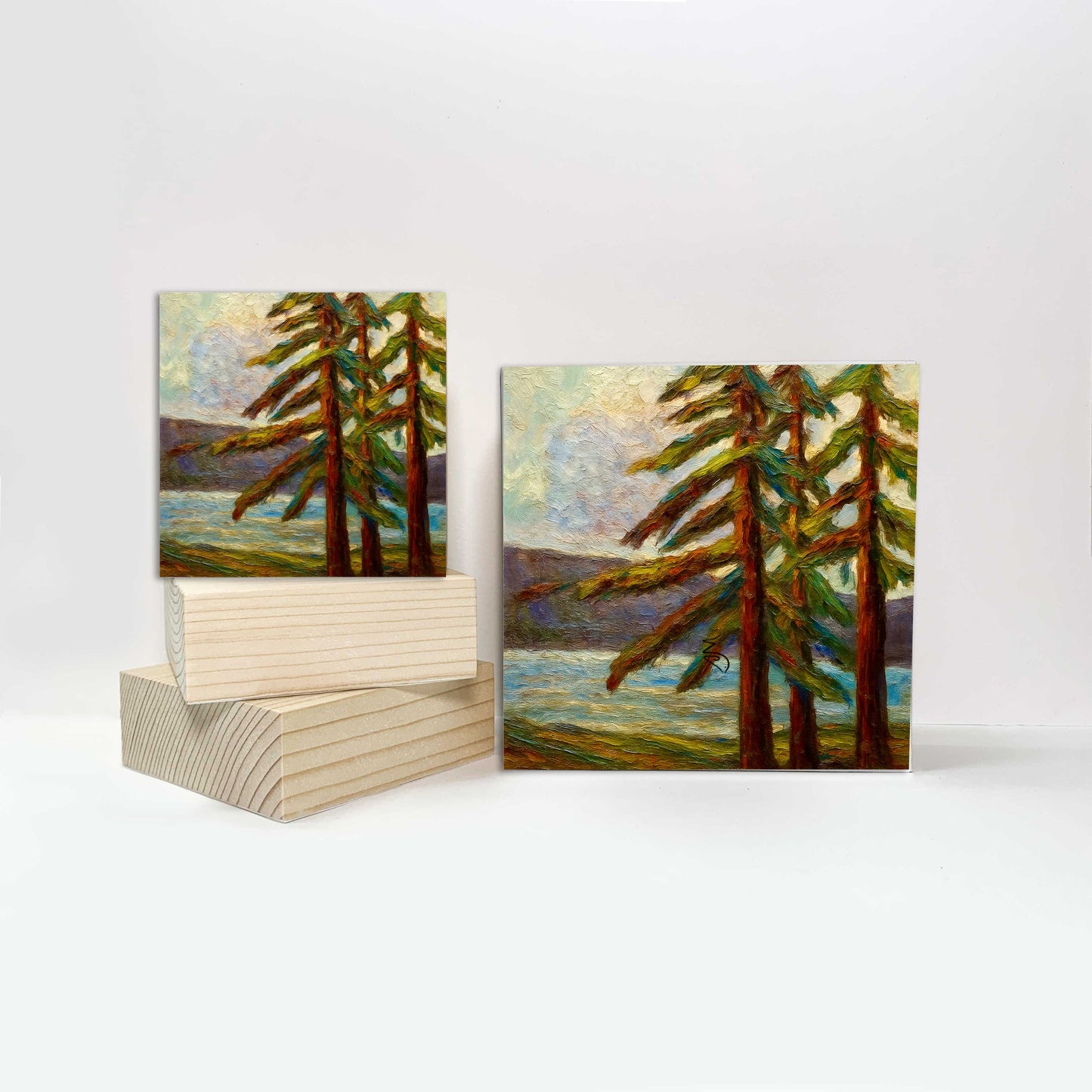 Print on Wood Block - Little Trout Lake