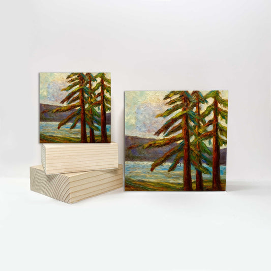 Print on Wood Block - Little Trout Lake