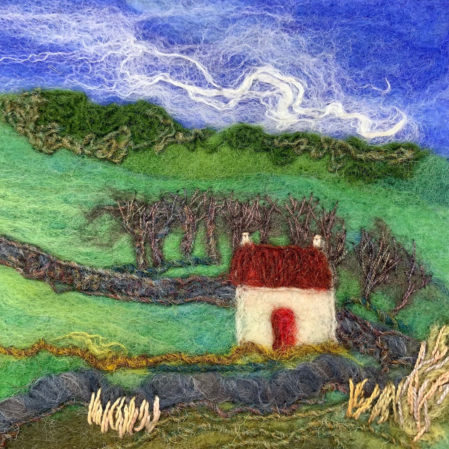Felted Wool Landscapes (framed) - from Cedar Lake (Jennifer Budd)