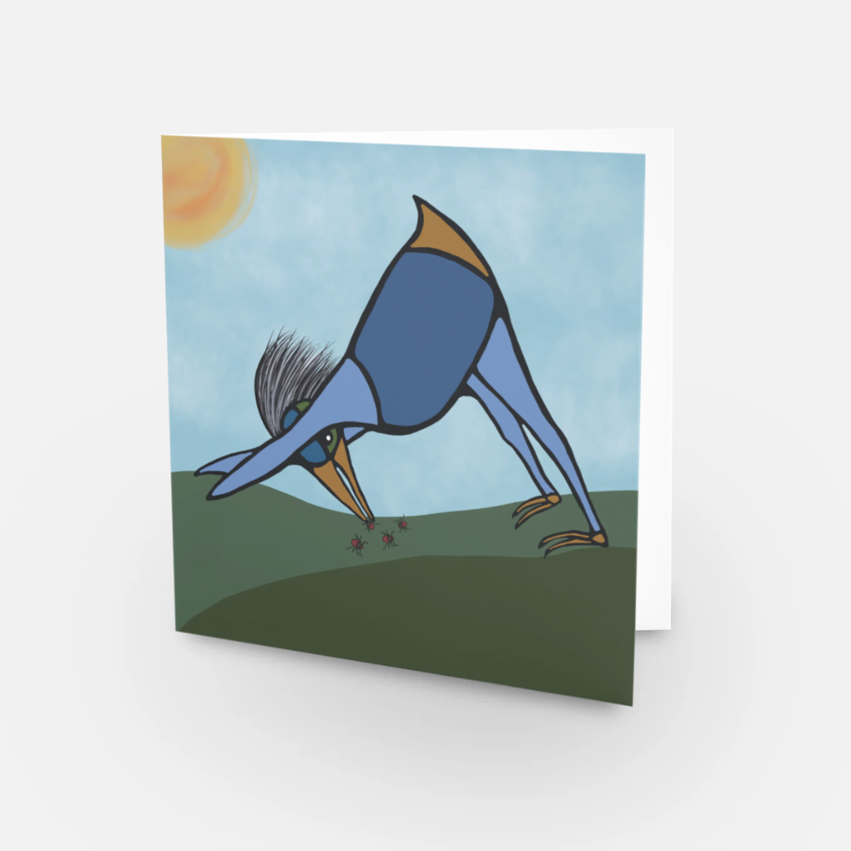 Greeting Card - Downward Facing Bird - Unperfekt-Studios