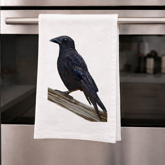 100% Organic Cotton Tea Towel - American Crow