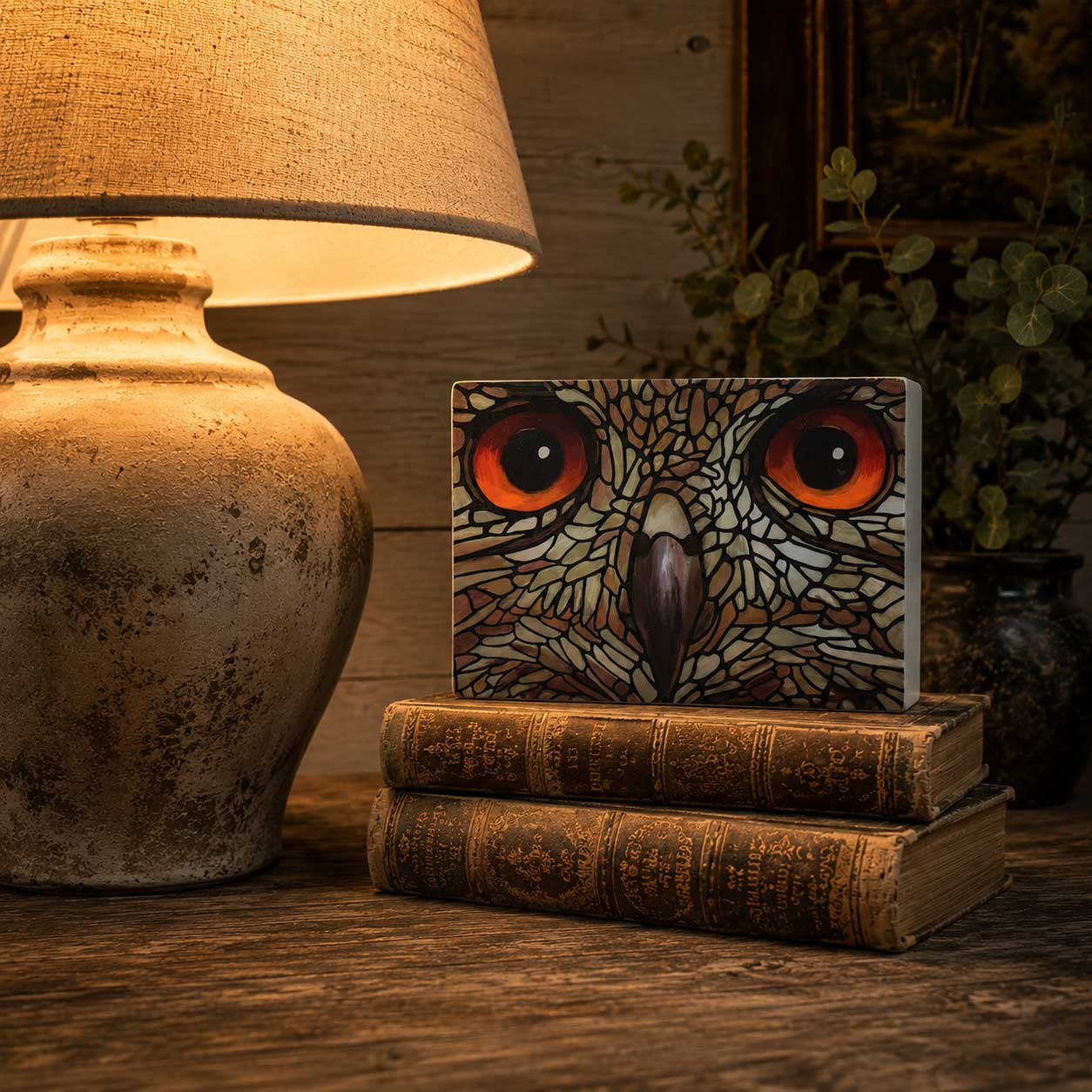 Print on Wood Block - Owl