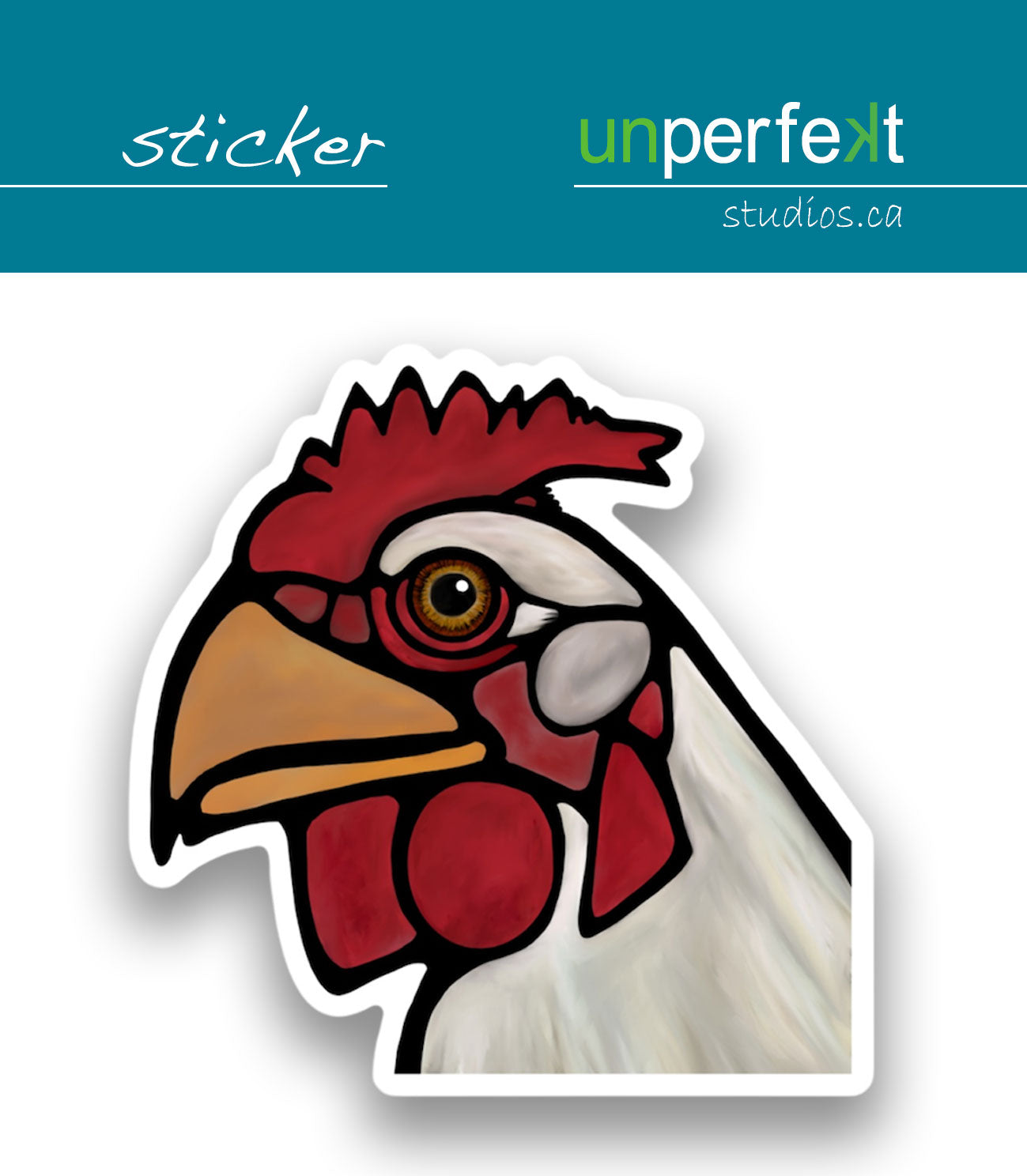 Vinyl Sticker - Henrietta Chicken - Unperfekt-Studios