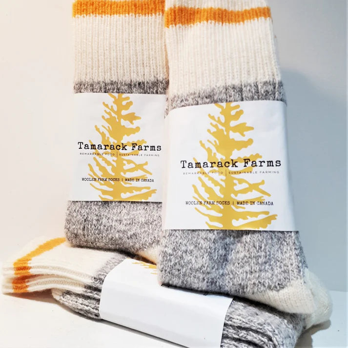 Wool & Cotton Socks - from Cedar Lake (Tamarack Farms)