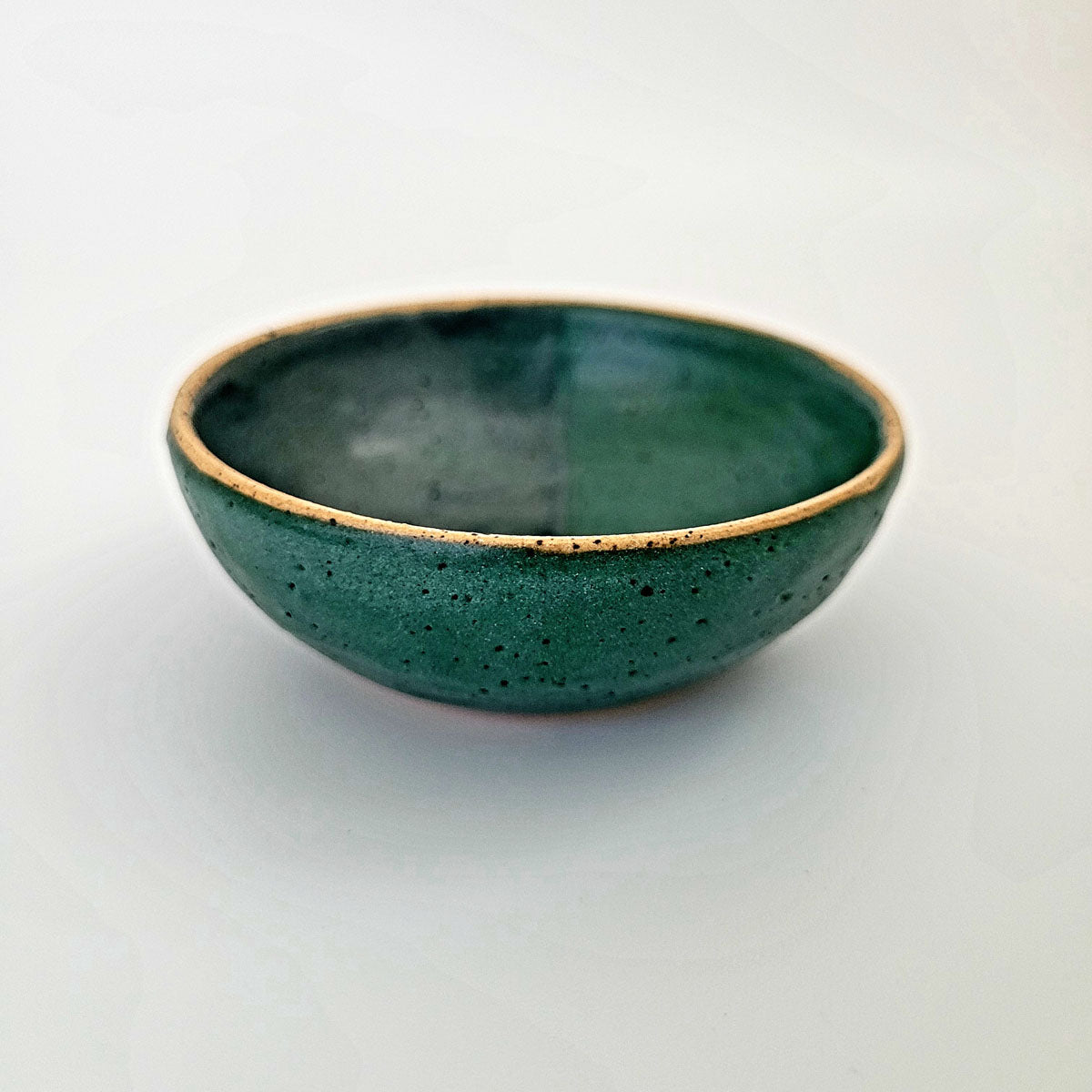 Salt Dish, Jade, Speckled Stoneware - Erin White
