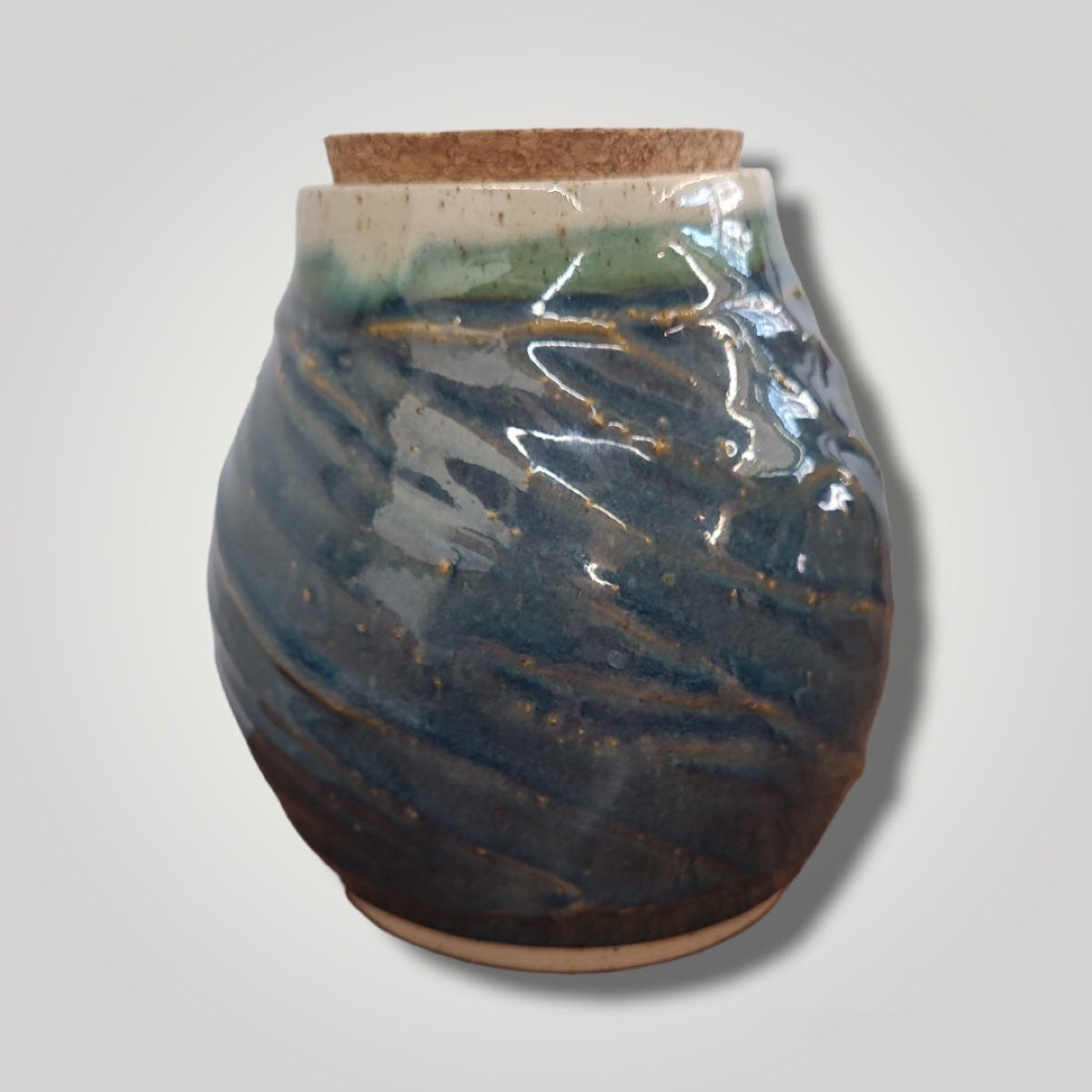 Corked Jar - Speckle Stoneware - Erin White