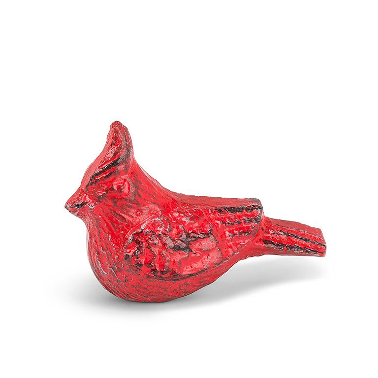 Cast Iron Mini Cardinal Figurine