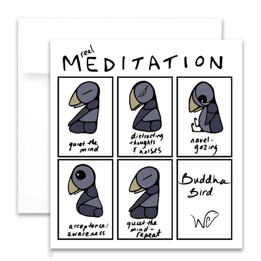 Greeting Card - Real Meditation