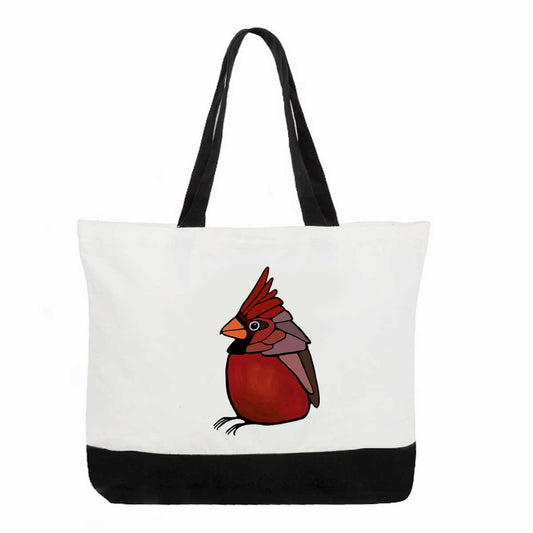 Large Cotton Tote Bag - Cardinal