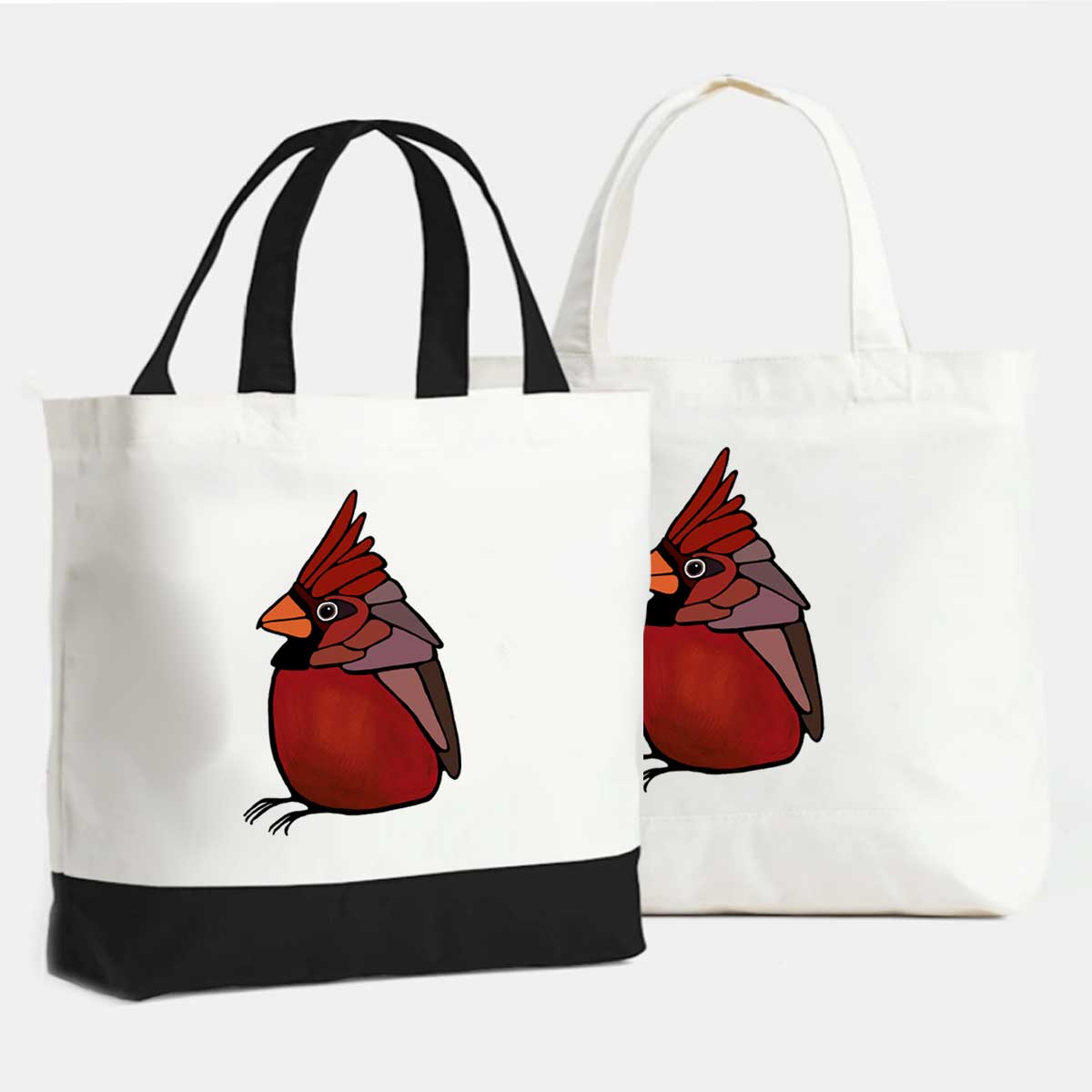 Large Cotton Tote Bag - Cardinal