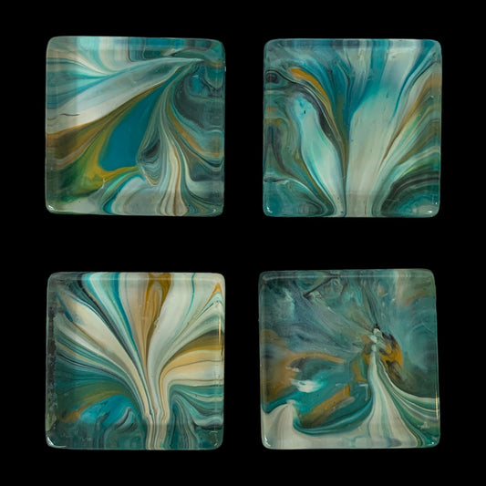 Glass Magnet Set - Abstract - After Georgia